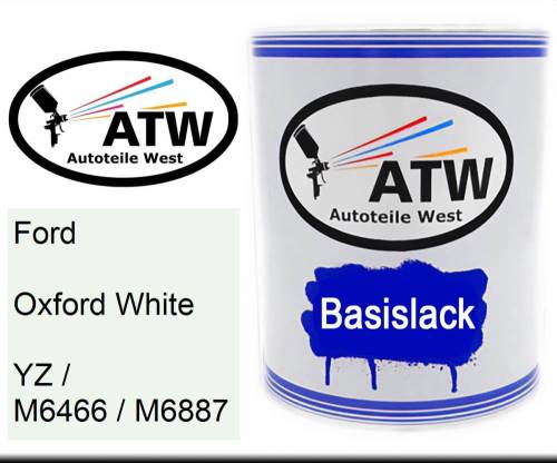 Ford, Oxford White, YZ / M6466 / M6887: 1L Lackdose, von ATW Autoteile West.